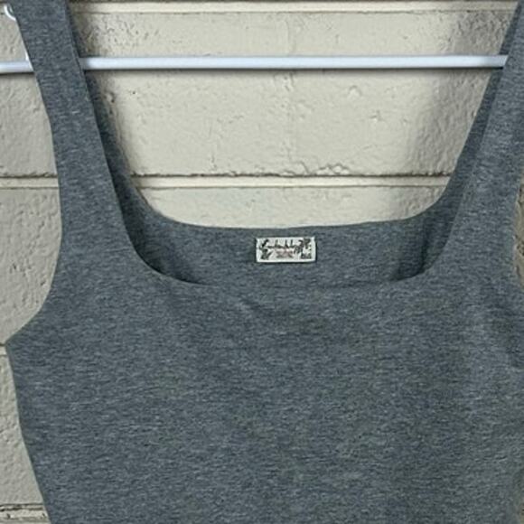 Free People Intimately Gray Square Neck Tank size S - Picture 6 of 8